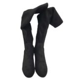 Cizme dama About You 40, material textil, negru - imagine 3