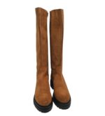 Cizme dama Vero Moda 40, piele intoarsa, maro - imagine 3