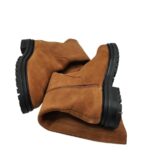 Cizme dama Vero Moda 40, piele intoarsa, maro - imagine 4