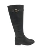 Cizme dama About You 38, imitatie de piele, negru