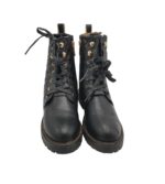 Ghete dama About You 39,  imitatie de piele, negru - imagine 3