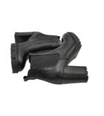 Ghete  dama Tamaris 36,  piele, material textil, negru - imagine 4