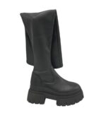 Cizme dama Edited 37, imitatie de piele, piele,  negru