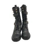 Ghete dama Graceland 38, imitatie de piele, negru - imagine 3