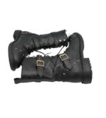 Ghete dama Graceland 38, imitatie de piele, negru - imagine 4