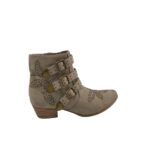 Botine dama Catwalk 38, material textil, bej