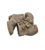 Botine dama Catwalk 38, material textil, bej - imagine 4