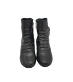 Botine dama Medicus 36, piele, negru, imblanite - imagine 3