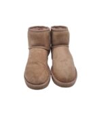 Cizme dama Ugg 37, piele intoarsa, bej, imblanite - imagine 3
