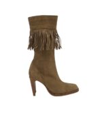 Cizme dama Graceland 40, piele intoarsa , bej