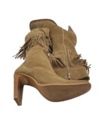 Cizme dama Graceland 40, piele intoarsa , bej - imagine 4