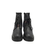 Ghete dama Highland Creek 42, imitație de piele, negru, imblanite - imagine 3