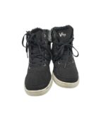 Ghete dama Vty 38, imitație de piele, negru, imblanite - imagine 3