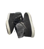 Ghete dama Vty 38, imitație de piele, negru, imblanite - imagine 4