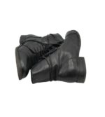 Ghete dama  39, piele, negru - imagine 4