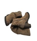 Cizme dama S'oliver 38, piele intoarsa, bej - imagine 4