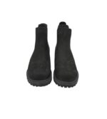 Ghete dama Tamaris 39, material textil, piele, negru - imagine 3