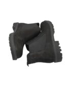 Ghete dama Tamaris 39, material textil, piele, negru - imagine 4