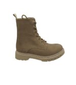 Ghete dama Tamaris 38, piele, bej, captusite