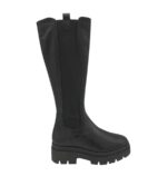 Cizme dama Tamaris 38,  piele, material textil, negru