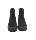 Ghete dama About You 40,  material textil, negru, imblanite - imagine 3