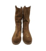 Cizme dama Inuovo, piele intoarsa, maro - imagine 3