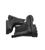 Ghete dama Inuovo 37, piele, material textil, negru - imagine 4