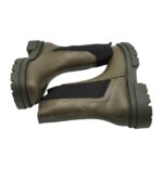 Ghete dama Inuovo,  material textil, piele, kaki - imagine 4