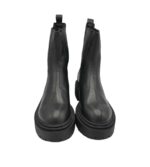 Ghete  dama Inuovo 40, piele, negru - imagine 3