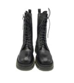 Ghete dama Inuovo 39, piele, negru - imagine 3