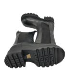 Ghete  dama Inuovo 41, piele, material textil, negru - imagine 4