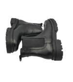 Ghete dama Inuovo 36, piele, material textil, negru - imagine 4