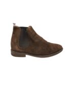 Ghete barbati 42, piele intoarsa, maro