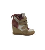 Botine dama Topshop 38, piele intoarsa, piele, maro