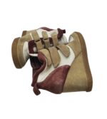 Botine dama Topshop 38, piele intoarsa, piele, maro - imagine 4