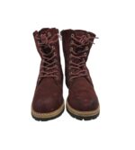 Ghete dama Landrover 37, material textil, visiniu, captusite - imagine 3