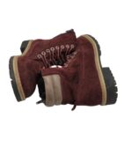 Ghete dama Landrover 37, material textil, visiniu, captusite - imagine 4