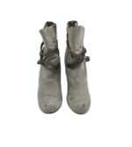 Botine dama Tamaris 36, material textil, gri - imagine 3