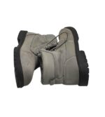 Ghete dama 41, imtatie de piele, gri, imblanite - imagine 4