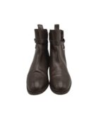 Botine dama H&M 37, imitatie de piele, material textil, maro - imagine 3