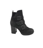 Botine dama Tizian 38, piele, negru