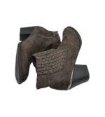 Botine dama Claudia Ghizzani 42, material textil, gri - imagine 4