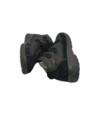 Ghete dama Rieker 37, material textil, piele intoarsa, negru, imblanite - imagine 4