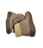 Ghete dama Rieker 39, imitație de piele, bej , imblanite - imagine 4