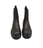 Ghete dama Edited 37, piele, maro - imagine 3