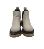 Ghete dama H&M 37, imitatie de piele, gri - imagine 3