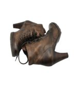 Botine dama Paul Green 41, piele, maro - imagine 4