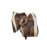 Ghete copii H&M 20, imitație de piele, maro, imblanite - imagine 4