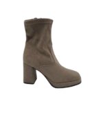 Botine dama Tamaris , material textil, bej