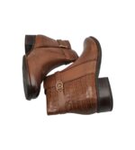 Ghete dama Tamaris 39, piele, maro - imagine 4